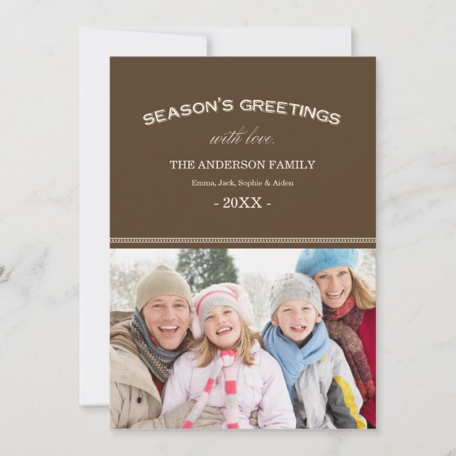 HOLIDAY TYPOGRAPHY | HOLIDAY PHOTO CARD (Front)