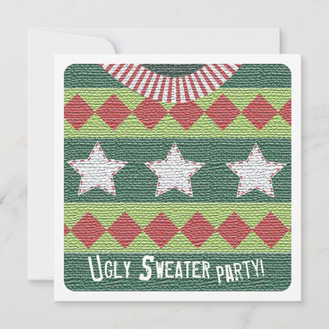 Holiday Ugly Sweater Party Invitation (Front)
