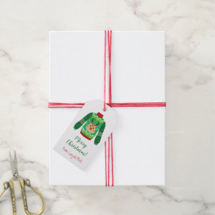 Holiday Ugly Sweater, Personalised Christmas Gift Tags