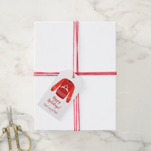 Holiday Ugly Sweater, Personalised Christmas Gift Tags