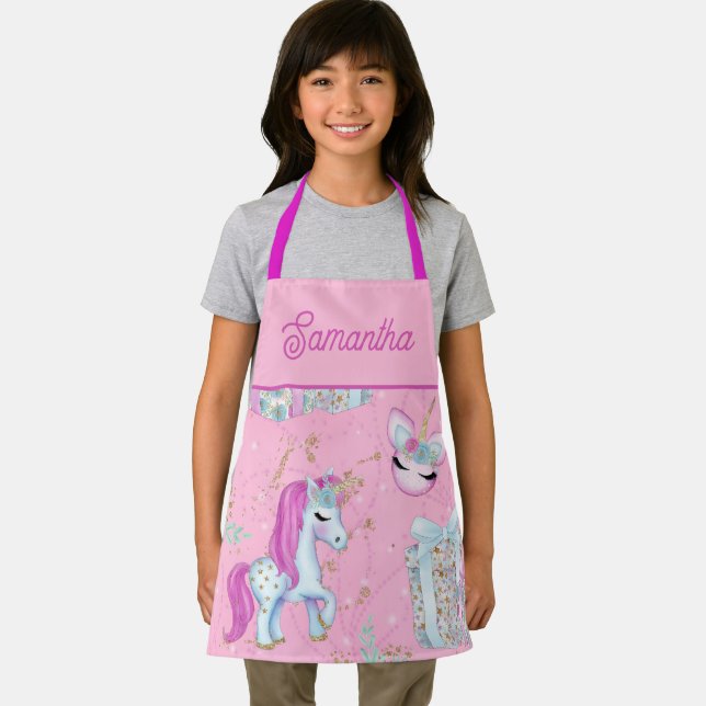 Holiday Unicorn  Apron (Insitu)