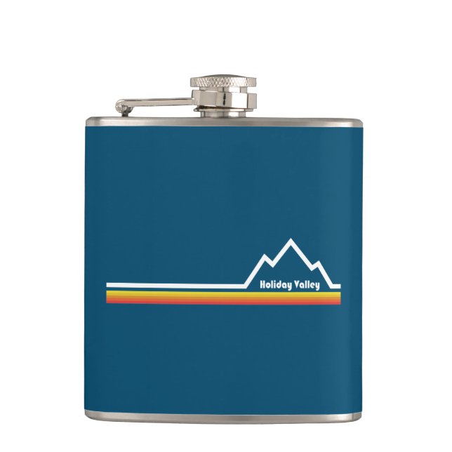 Holiday Valley Resort Hip Flask (Front)