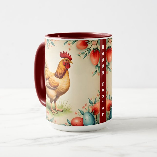Holiday Vintage Easter Trendy Collection Mug (Front Left)