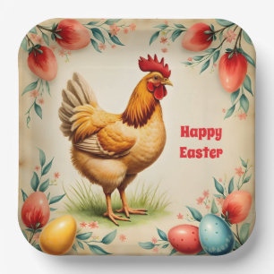 Holiday Vintage Easter Trendy Collection Paper Plate