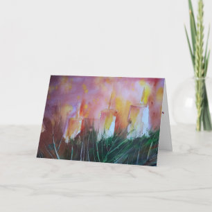 Holiday Warmth Watercolor Greeting Card