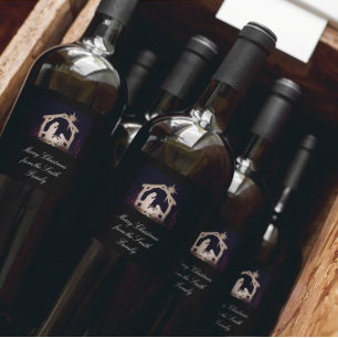 Holiday/Wedding Gifts Merry Christmas Wine Label