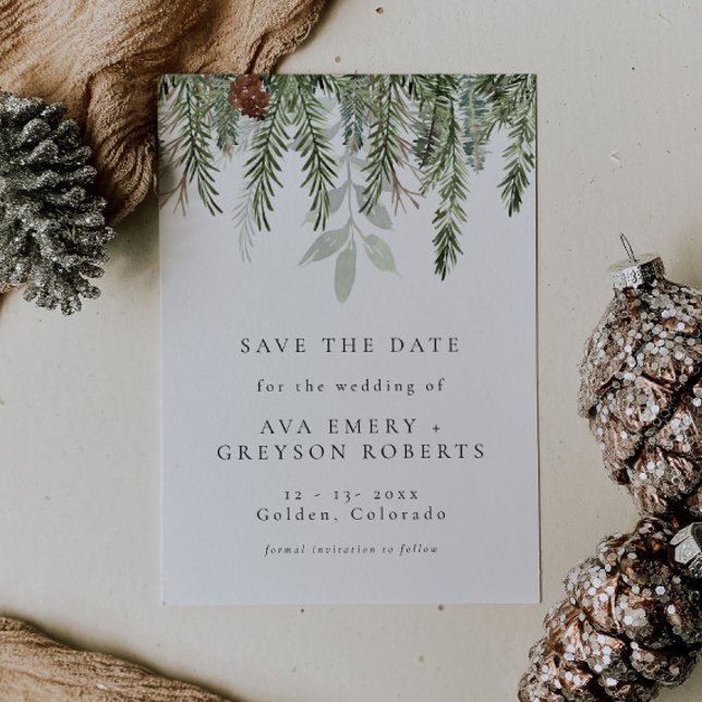 Holiday Wedding Save The Date Invitation (Creator Uploaded)