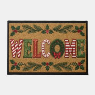 Holiday Welcome Doormat