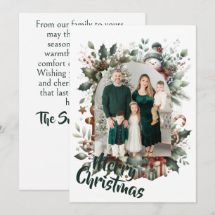 Holiday Whimsy: A Personalized Christmas Greeting Card