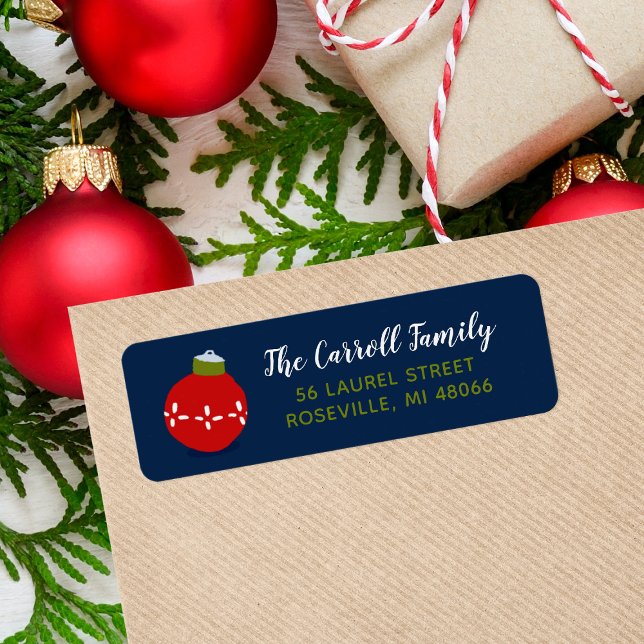 Holiday Whimsy Personalised Return Address Labels (Creator Uploaded)