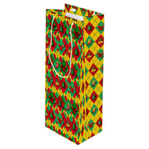 Holiday Wine Christmas New Year's Spirit Gift Bag