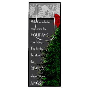 HOLIDAY WINE GIFT BAG