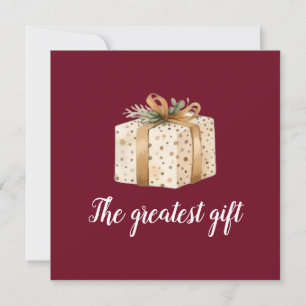 Holiday Winter Baby Birth Announcement