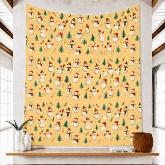 Holiday Winter Christmas Fleece Blanket