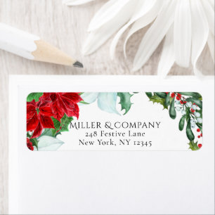 Holiday Winter Floral Modern Corporate Christmas