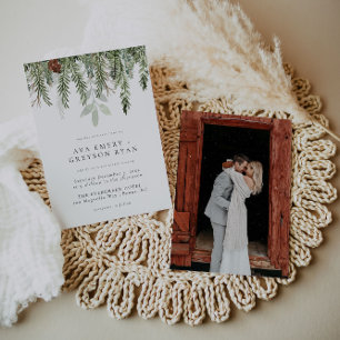Holiday Winter Wedding Invitation