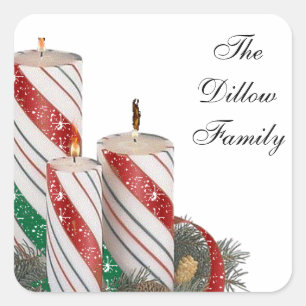 HOLIDAY WISHES ENVELOPE SEALS OR STICKERS TEMPLATE