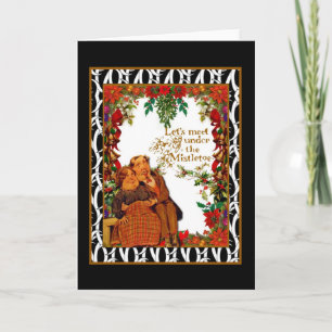 Holiday wishes for hugs and kisses card