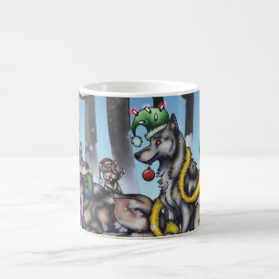 Holiday Wolves Coffee Mug