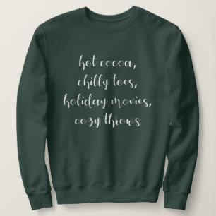 Holiday Words List Sweatshirt