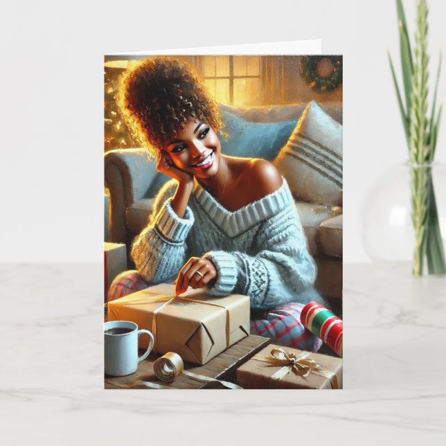 Holiday Wrappin' Queen Card (Front)