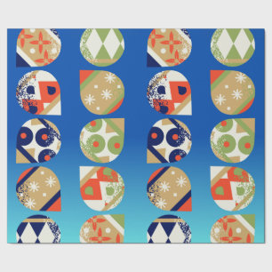 Holiday Wrapping Paper Bold Modern Ornaments