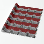 Holiday Wrapping Paper Snow Covered Trees Paper<br><div class="desc">Christmas Wrapping Paper Classic Winter Forest Gift Paper & Decor Beautiful Nondenominational Snow Covered Trees Wrapping Paper Red Holiday Gift Paper & Accessories for Men Women Home & Office Nondenominational Winter Forest Christmas Paper, Yule Wrapping Paper Traditional Christmas Accessories Wrapping Paper for Weddings, Nonsecular Hanukkah Winter Wrapping Paper, Christmas, Birthdays,...</div>