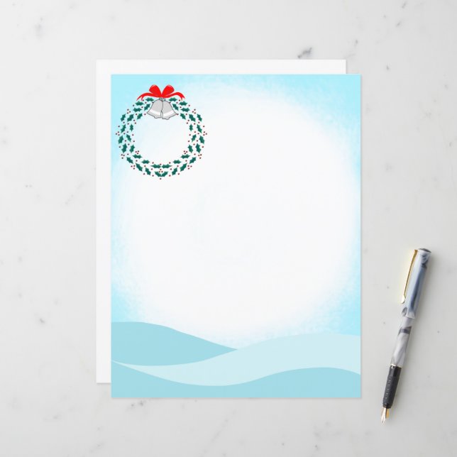 Holiday Wreath Design (Front/Back In Situ)