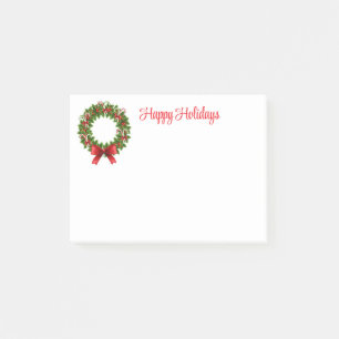 Holiday Wreath Post-it Notes