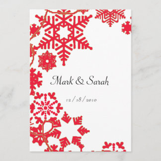Holiday Wreath Red P Invitation
