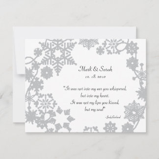 Holiday Wreath Silver RSVP Card