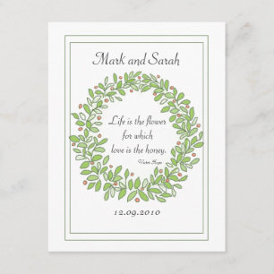 Holiday Wreath Sketch RSVP Card