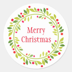 Holiday Wreath Stickers