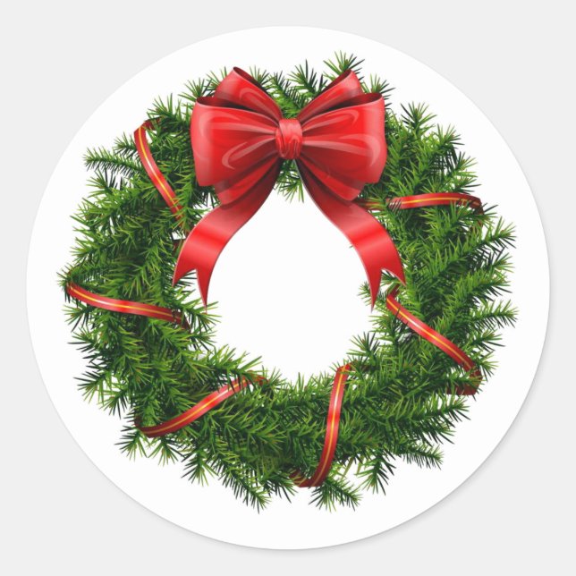 Holiday Wreath Stickers (Front)