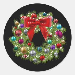 Holiday Wreath Stickers