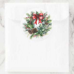 Holiday Wreath Stickers