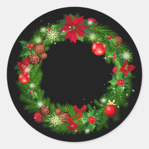 Holiday Wreath Stickers