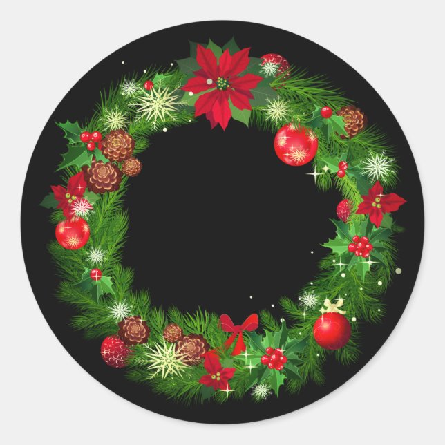 Holiday Wreath Stickers (Front)