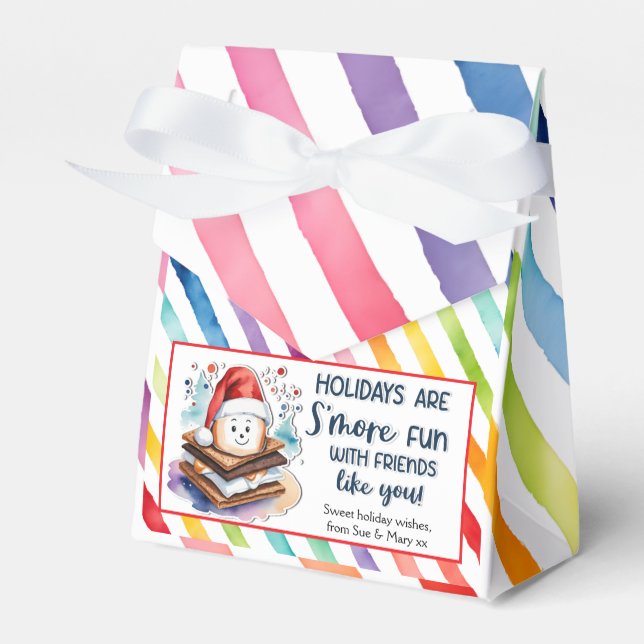 Holidays Are S'more Fun With Friends Like You Favour Box (Front Side)