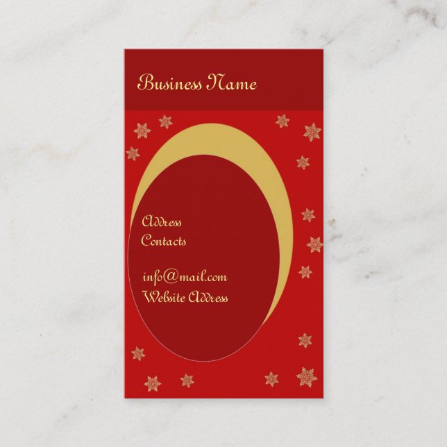 Holidays Business Card (Front)