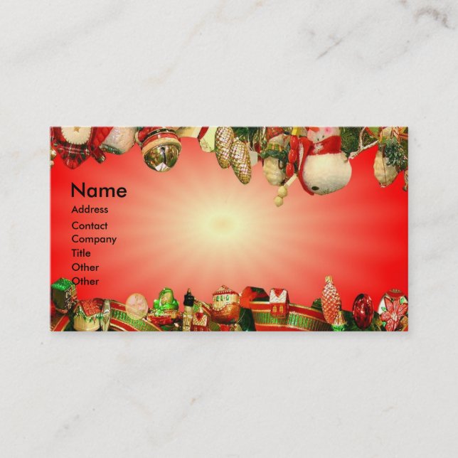 Holidays Business Card (Front)