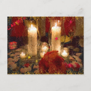Holidays Candles Holiday Postcard