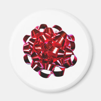 Holidays Christmas Winter Present Small Red Bow Magnet