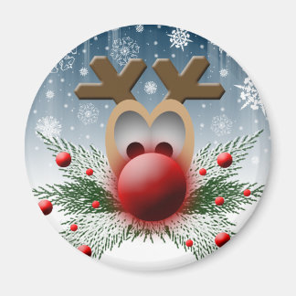 Holidays Christmas Winter Reindeer Magnet
