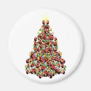 Holidays Christmas Winter Tree Decorated Magnet