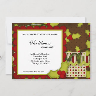 Holidays dinner invitation