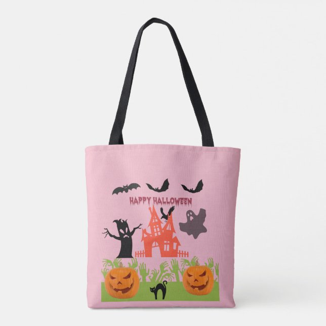 Holiday's Ghoulish Joy Tote Bag (Back)