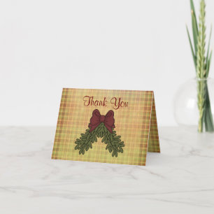 Holidays Gift Thank You Note Card