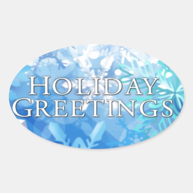 Holidays greetings sticker (Front)