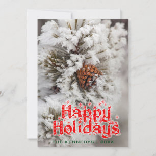 Holidays - Lodgepole Pine cone - Yellowstone Holiday Card